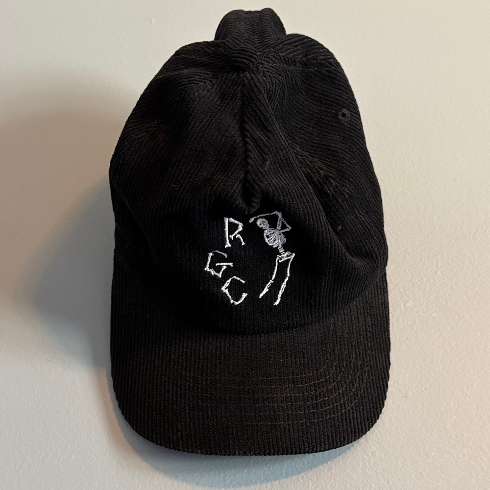 Random Golf Club Black Corduroy Embroidered Hat